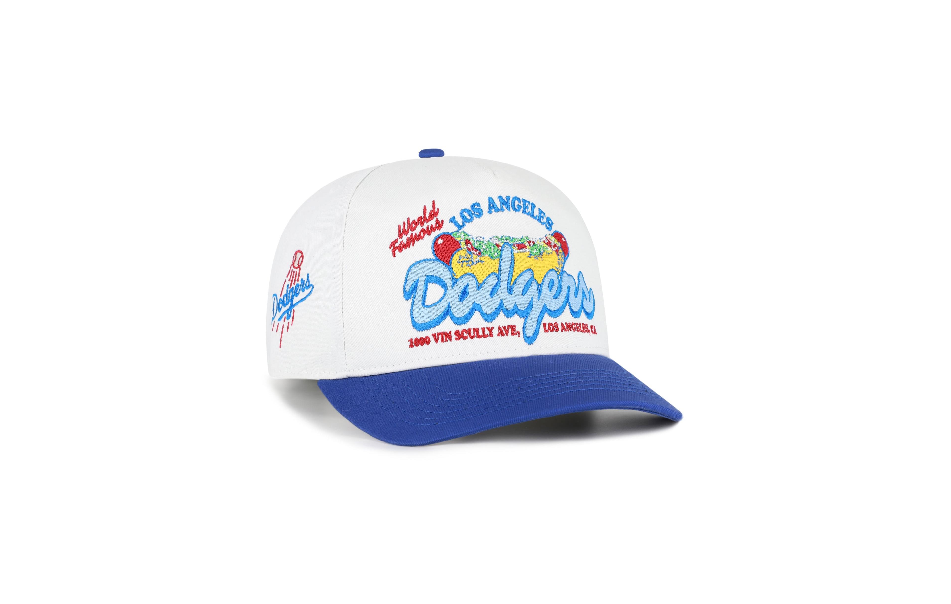 '47 Brand Men's White/Royal Los Angeles Dodgers Glizzy Collection Hitch Adjustable Hat
