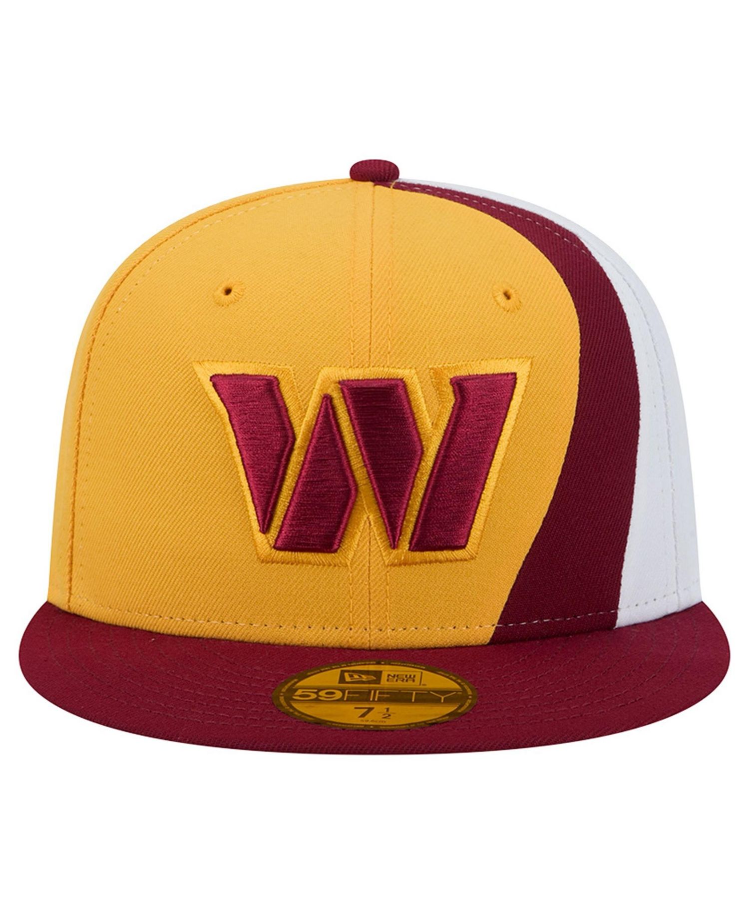 Men's Gold/Burgundy Washington Commanders Shock 59FIFTY Fitted Hat
