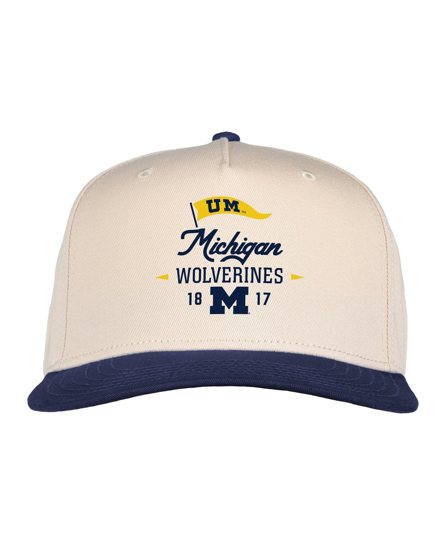 Men's and Women's Cream Michigan Wolverines The 1995 Adjustable Hat
