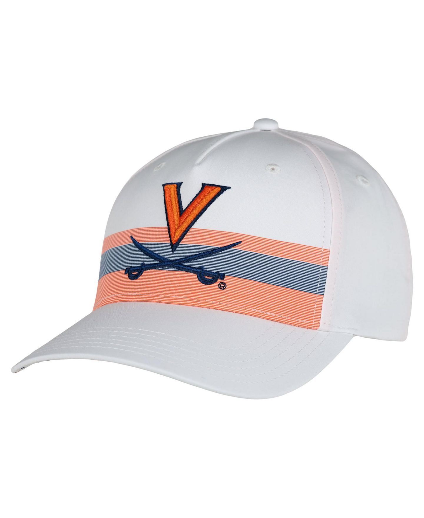 Кепка Ahead White Virginia Cavaliers The Sideline Adjustable Hat — фото 4