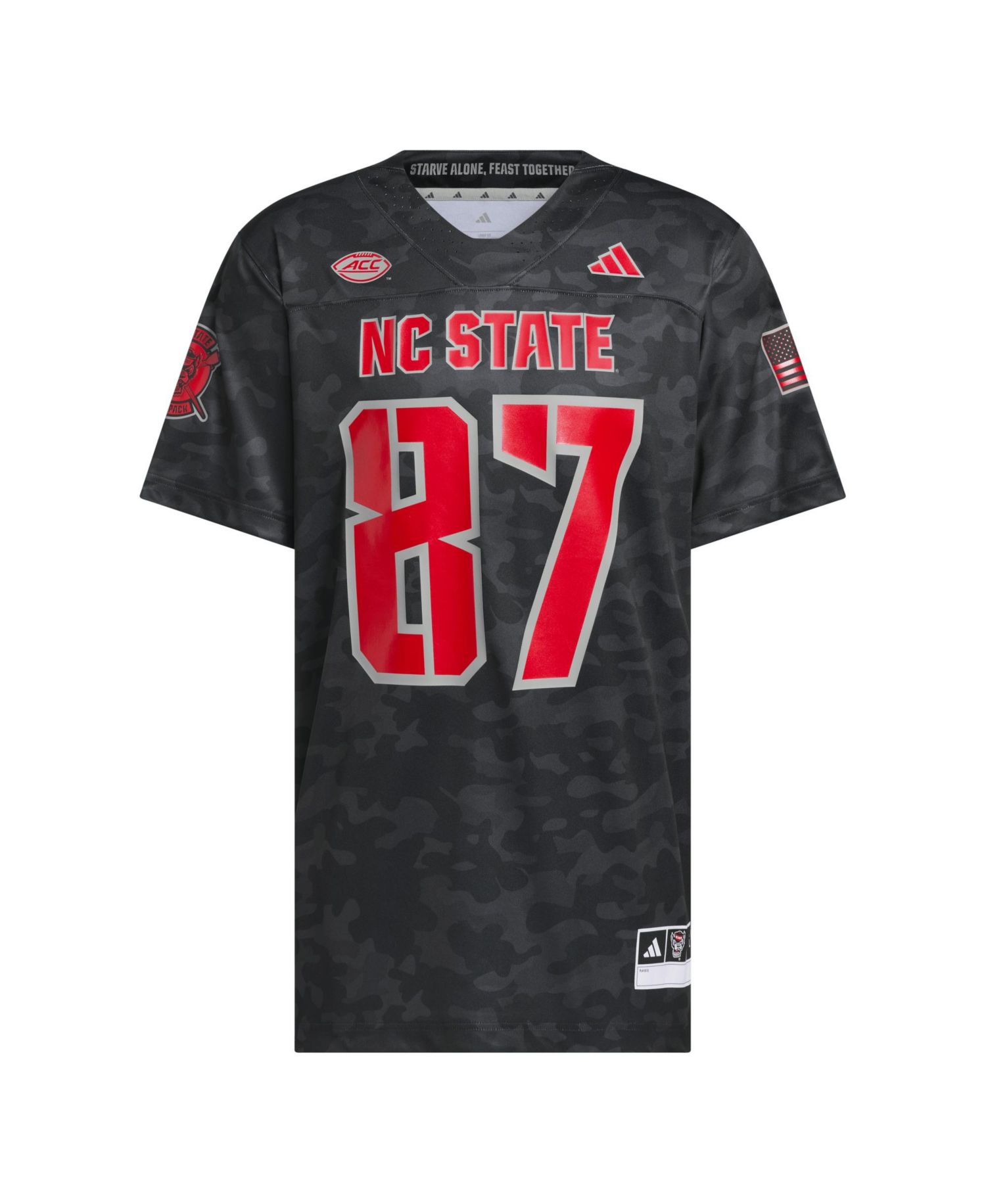 Men's #87 Black NC State Wolfpack Honor & Support Premier Strategy Jersey
