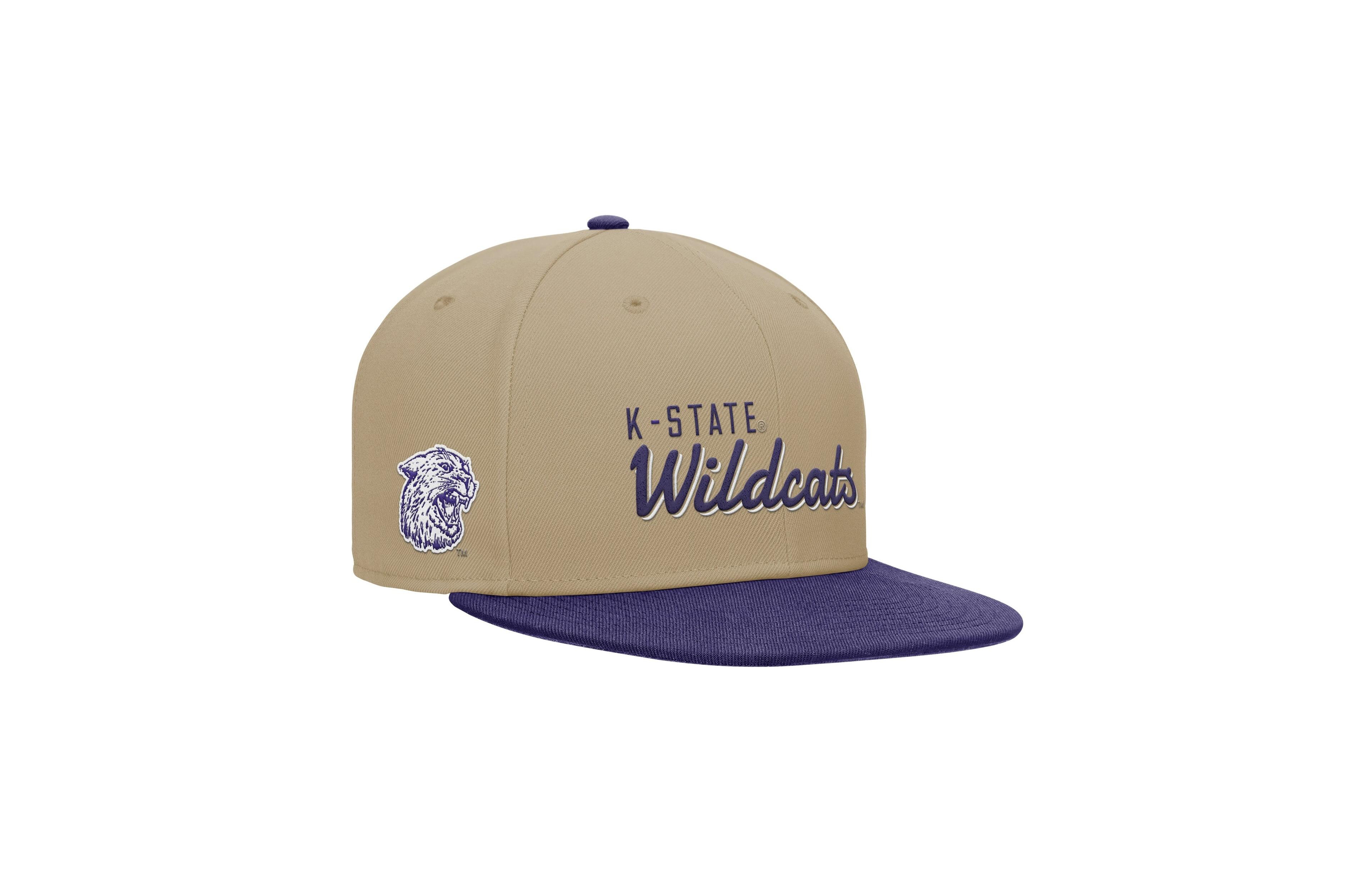 Nike Men's Beige/Purple Kansas State Wildcats Pro Dri-fit Snapback Hat