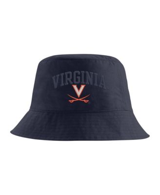 Men's Navy Virginia Cavaliers Apex Striped Bucket Hat