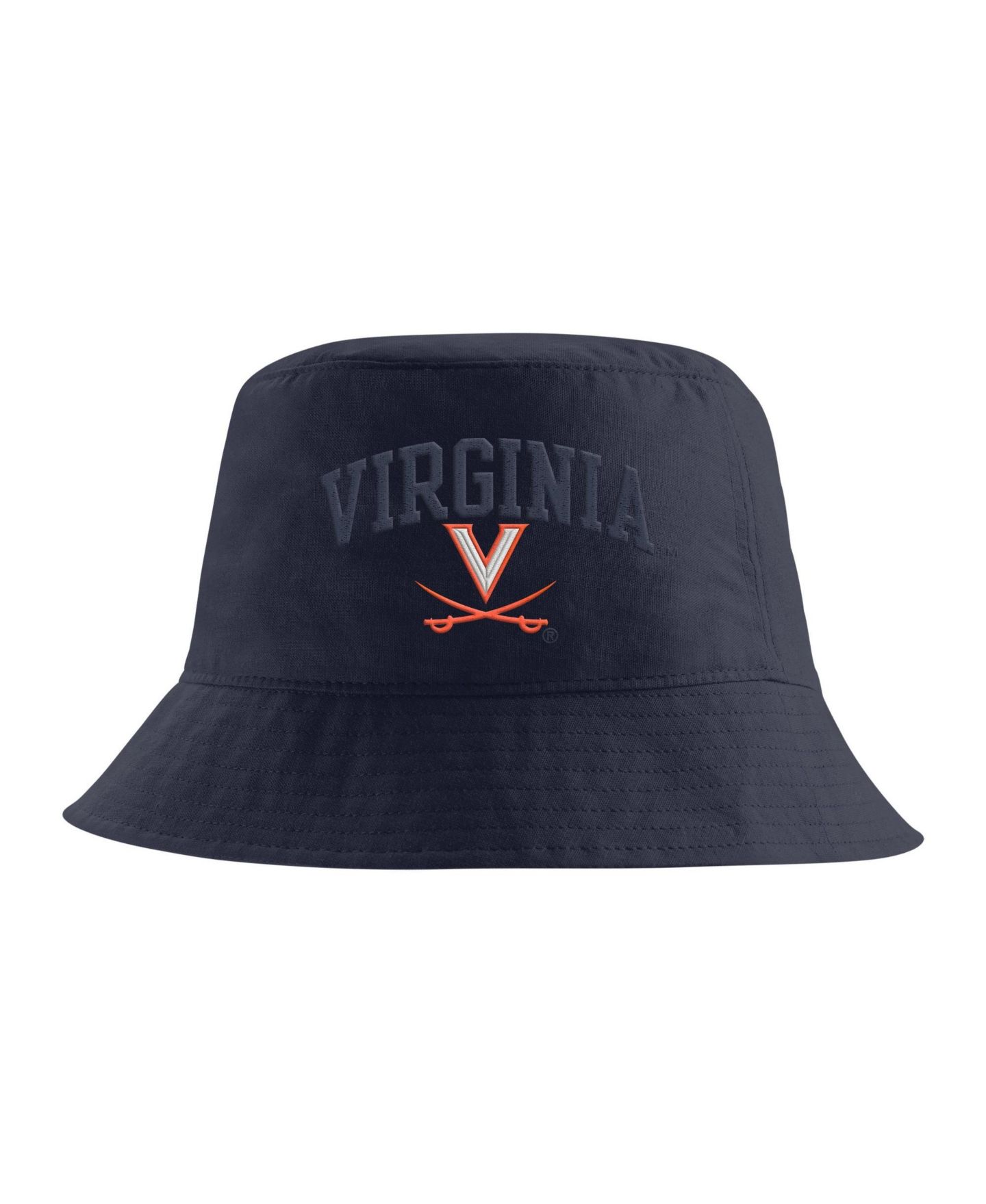 Мужская панама Nike Navy Virginia Cavaliers Apex Striped Bucket Hat — фото 1
