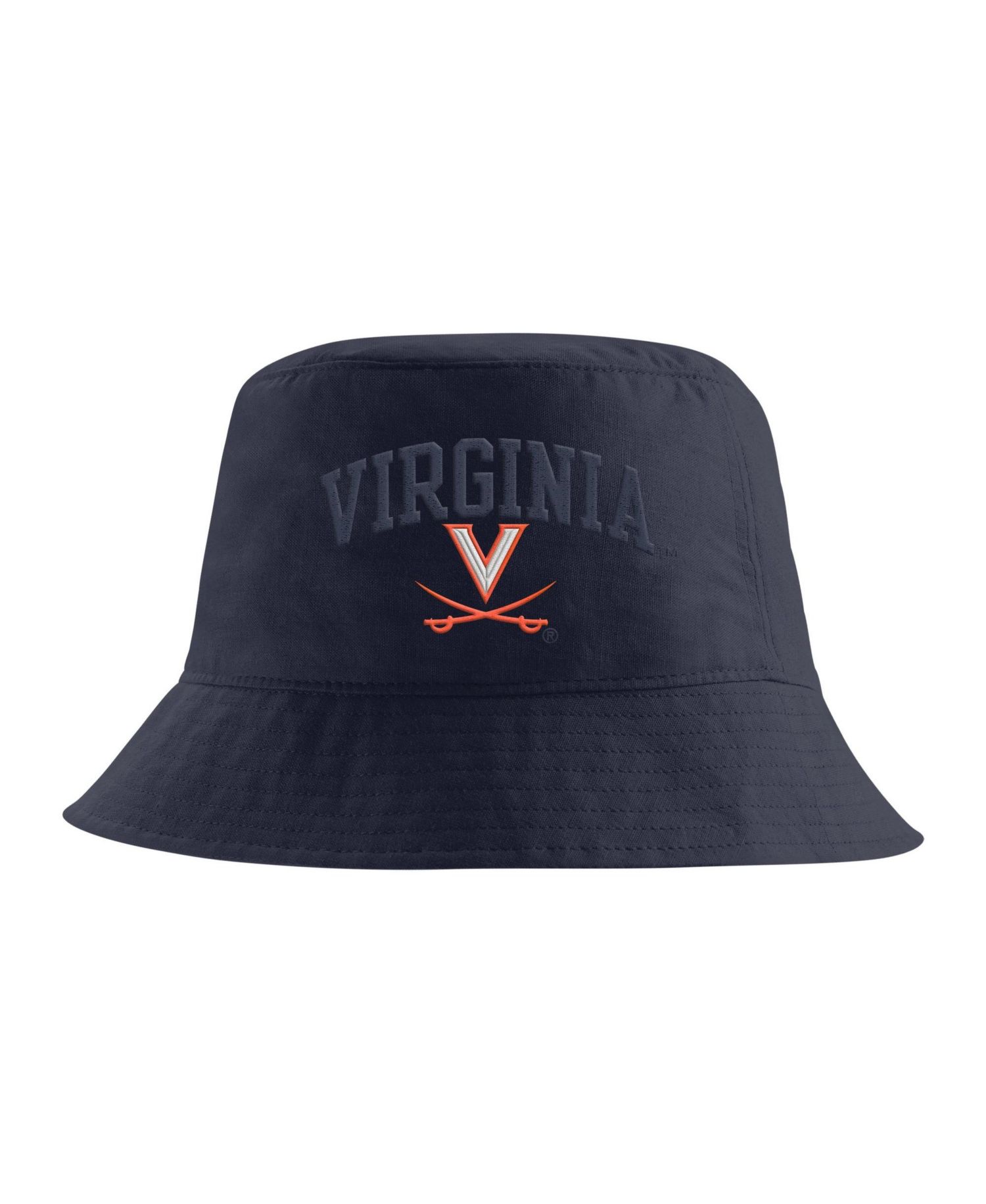 Men's Navy Virginia Cavaliers Apex Striped Bucket Hat