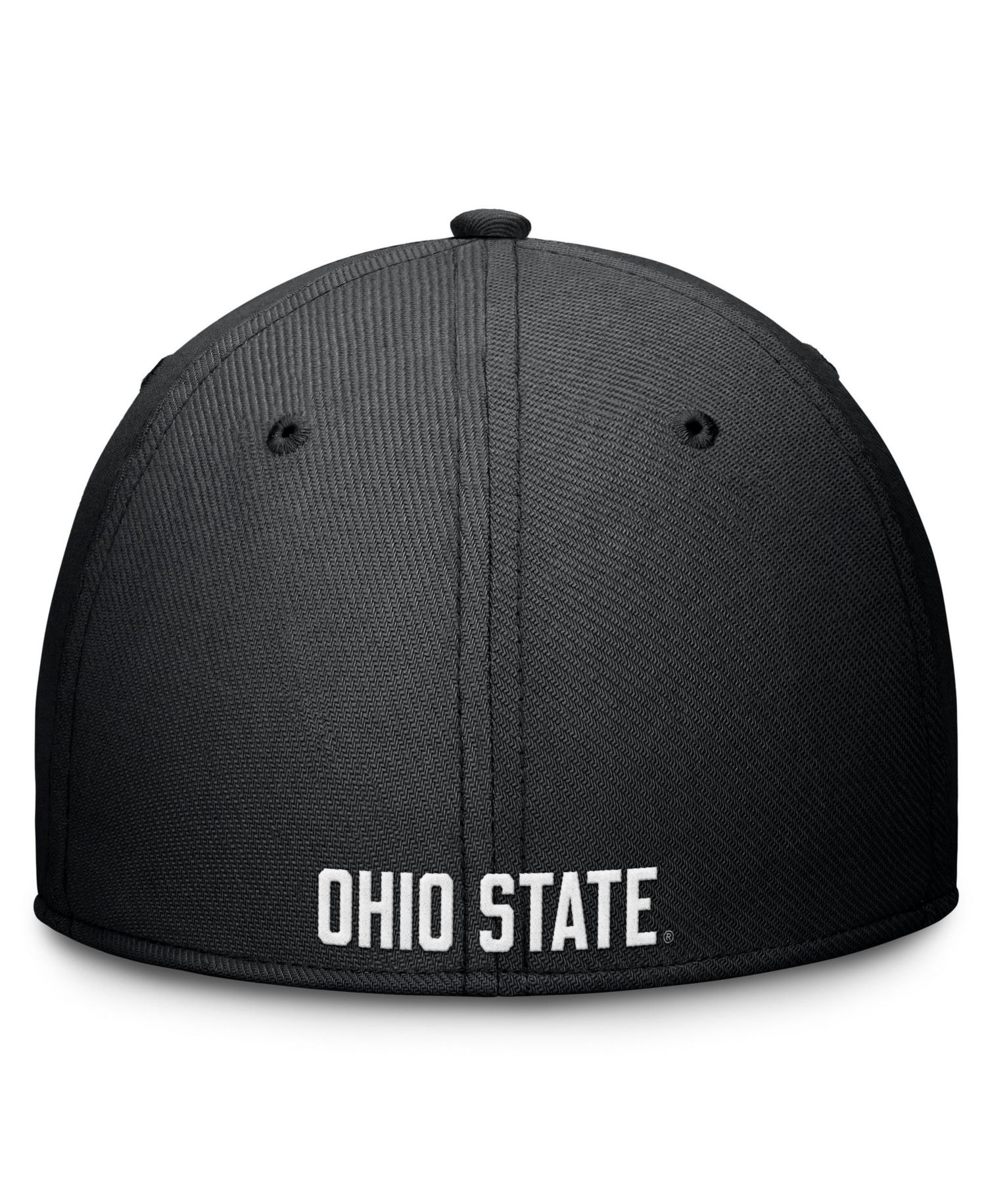 Men's Black Ohio State Buckeyes Rise SwooshFlex Dri-FIT Hat