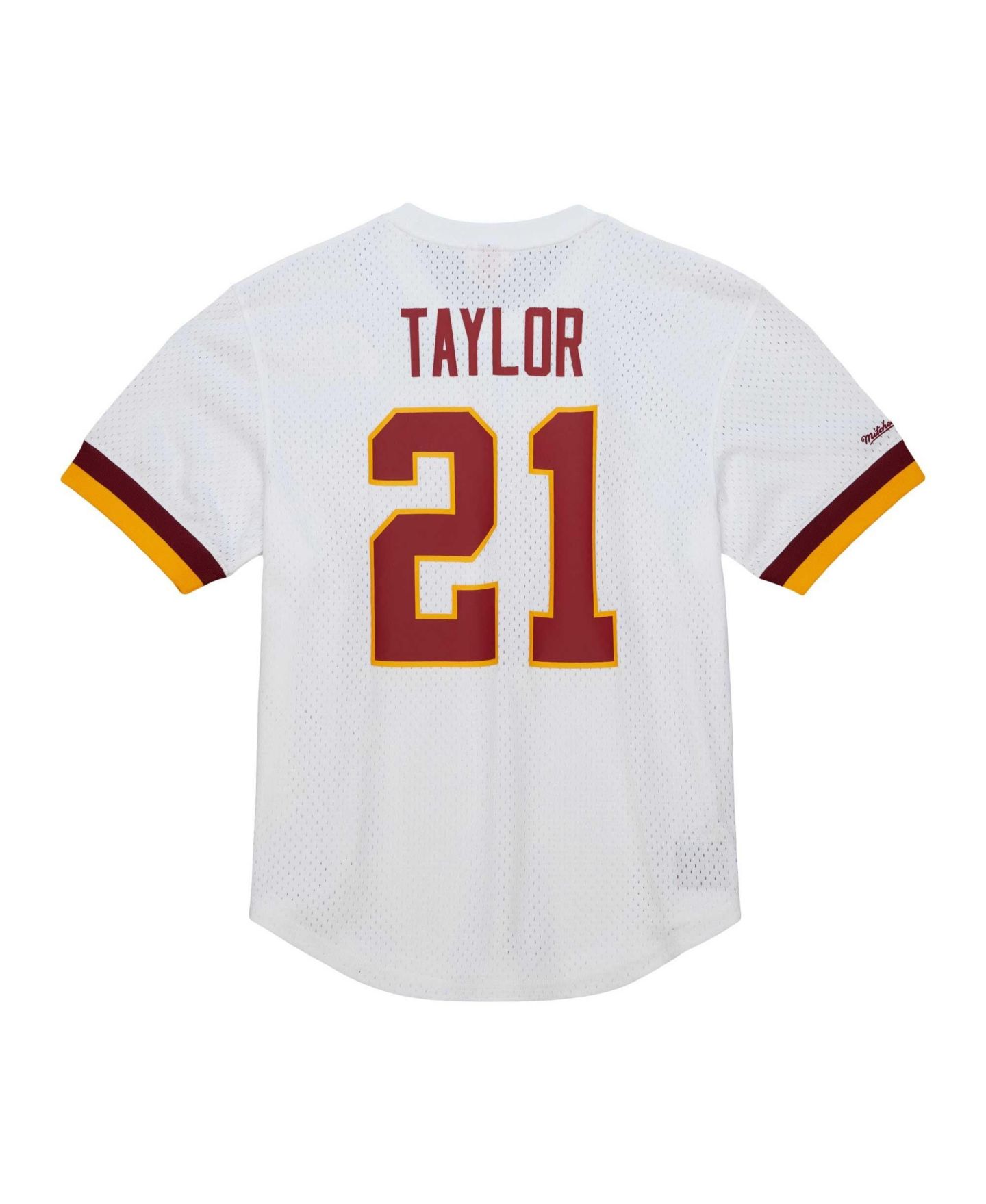Мужской топ Mitchell & Ness Sean Taylor White Washington Commanders Retired Player Name & Number Mesh — фото 5