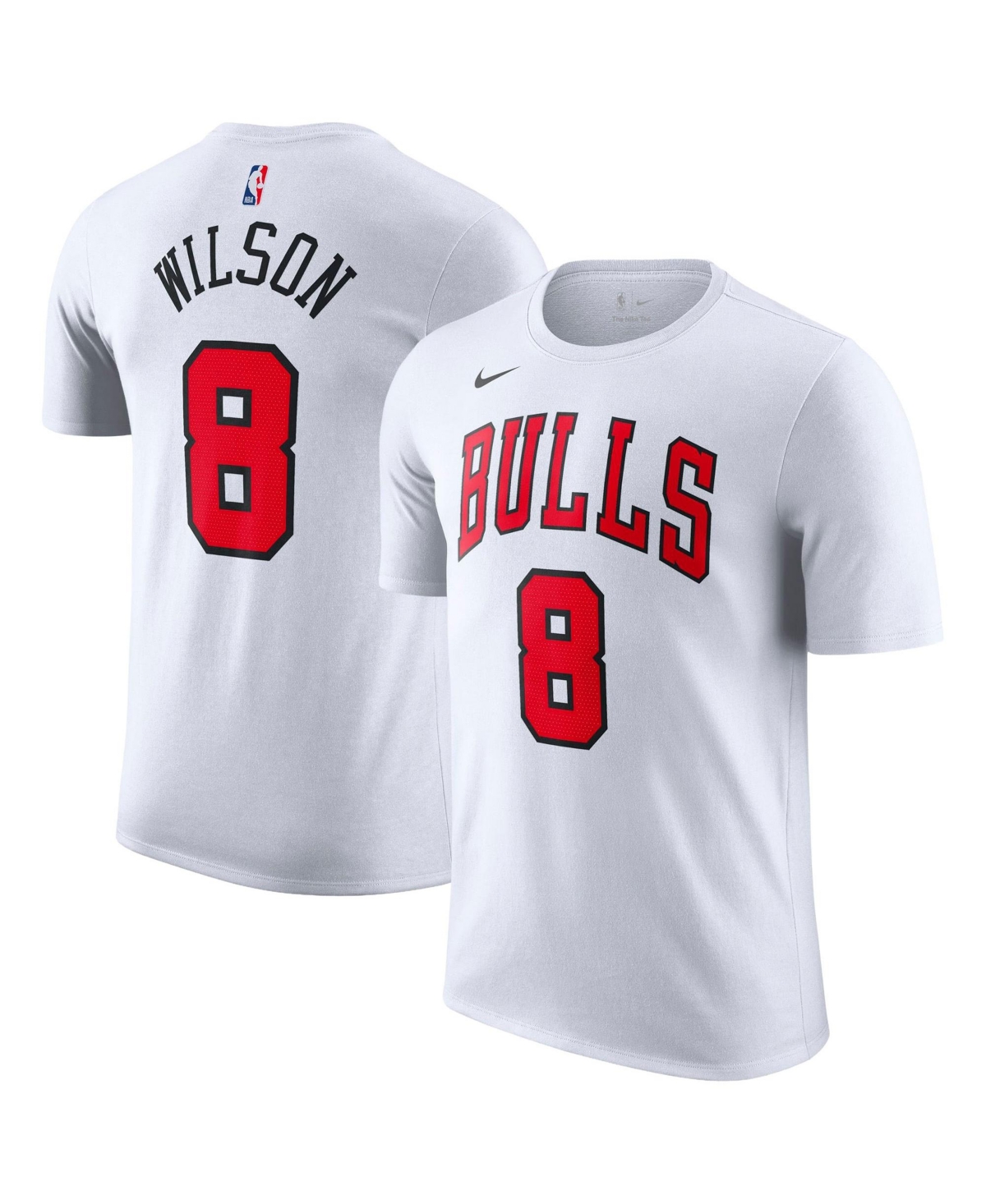 Nike Men's and Women's Caleb Wilson White Chicago Bulls Association Edition Name & Number T-Shirt