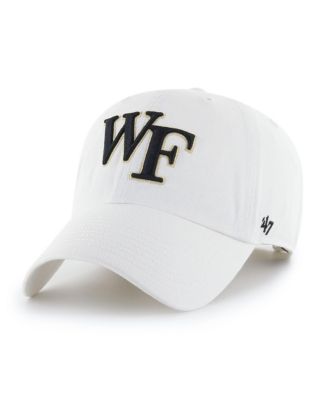 Men's and Women's '47  Wake Forest Demon Deacons White Clean Up Adjustable Hat