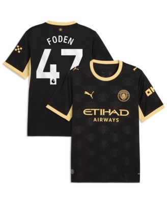 Men's Phil Foden Black Manchester City 2026/27 Away Replica Jersey