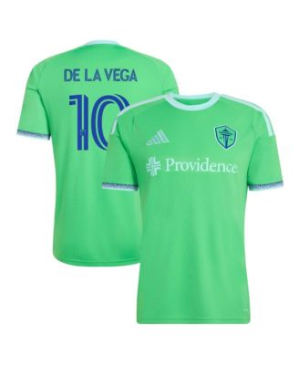 Men's Pedro de la Vega Rave Green Seattle Sounders FC 2026 The Evergreen State Kit Replica Jersey