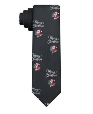 Men's Christmas Holiday-Print Tie