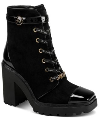 Women's Shona Lug Sole Block Heel Booties