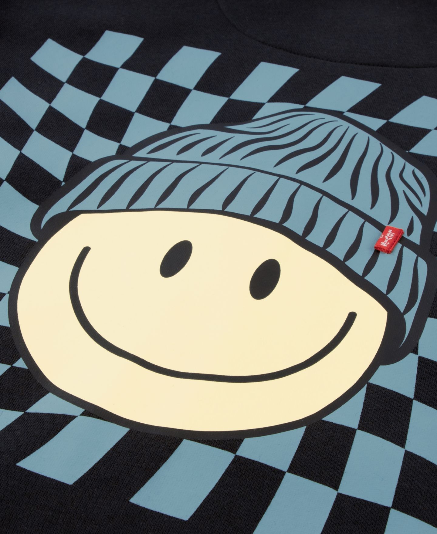 Худи Levi's Winter Smiley Graphic Full-Zip для мальчиков, цвет: Чёрный — фото 7