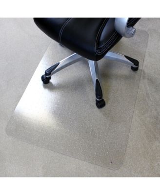 Heavy Duty Polycarbonate Office Chair Mat For Carpeted Floors Rectangle Studded Carpet Protector