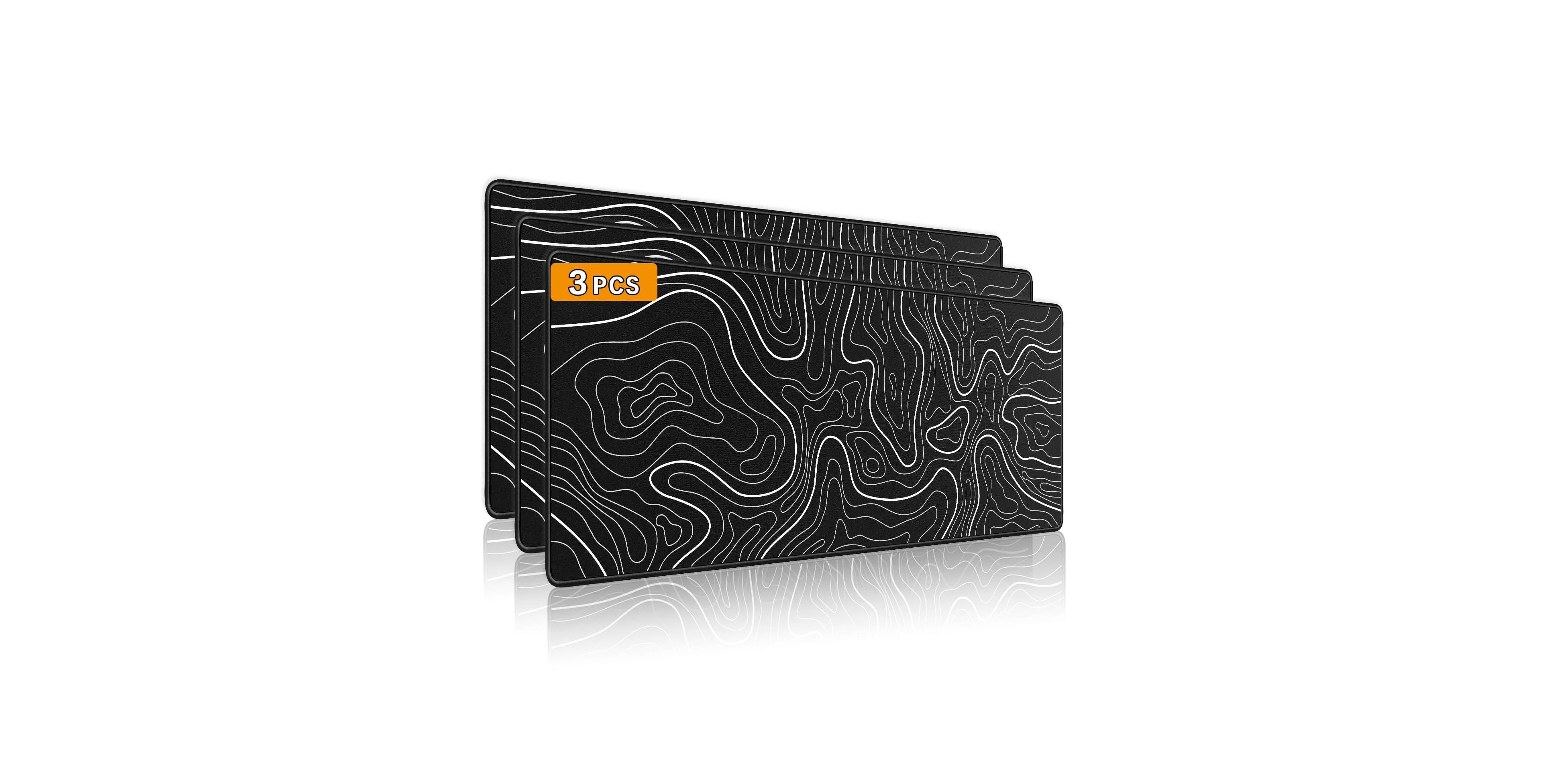 Lofree Extended Gaming Anti-Fray Mouse Pad, 4-Pack, Compatible with Optical and Laser Sensors