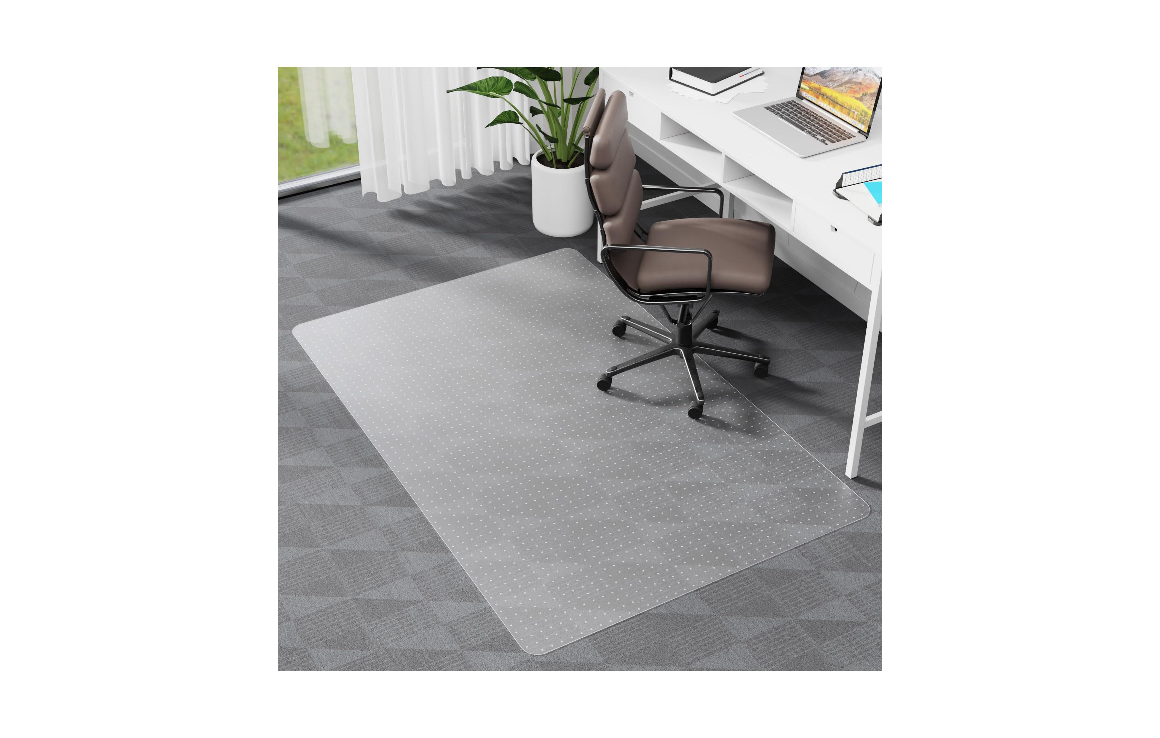 Danrong Pvc Office Chair Mat For Carpeted Floors Easy Glide Studded Anti Slip