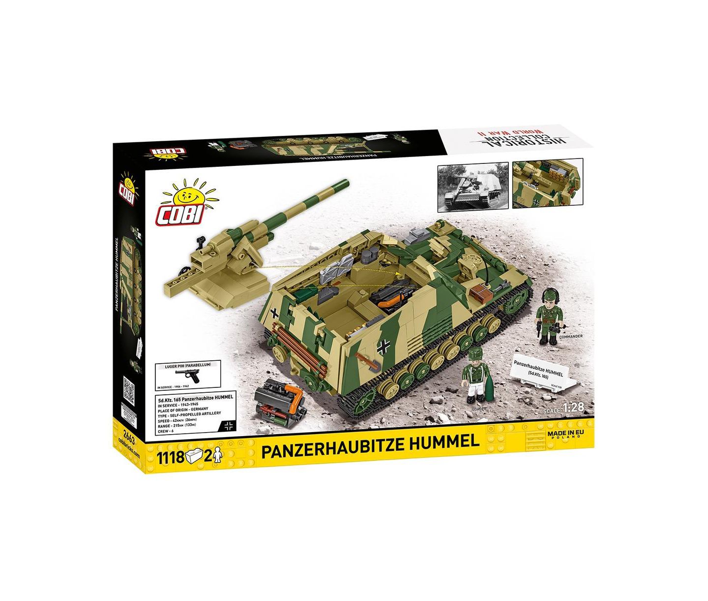 Детский конструктор COBI Historical Collection Wwii Panzerhaubitze Hummel 1,118-Piece Building Set, Ages 10+ — фото 2