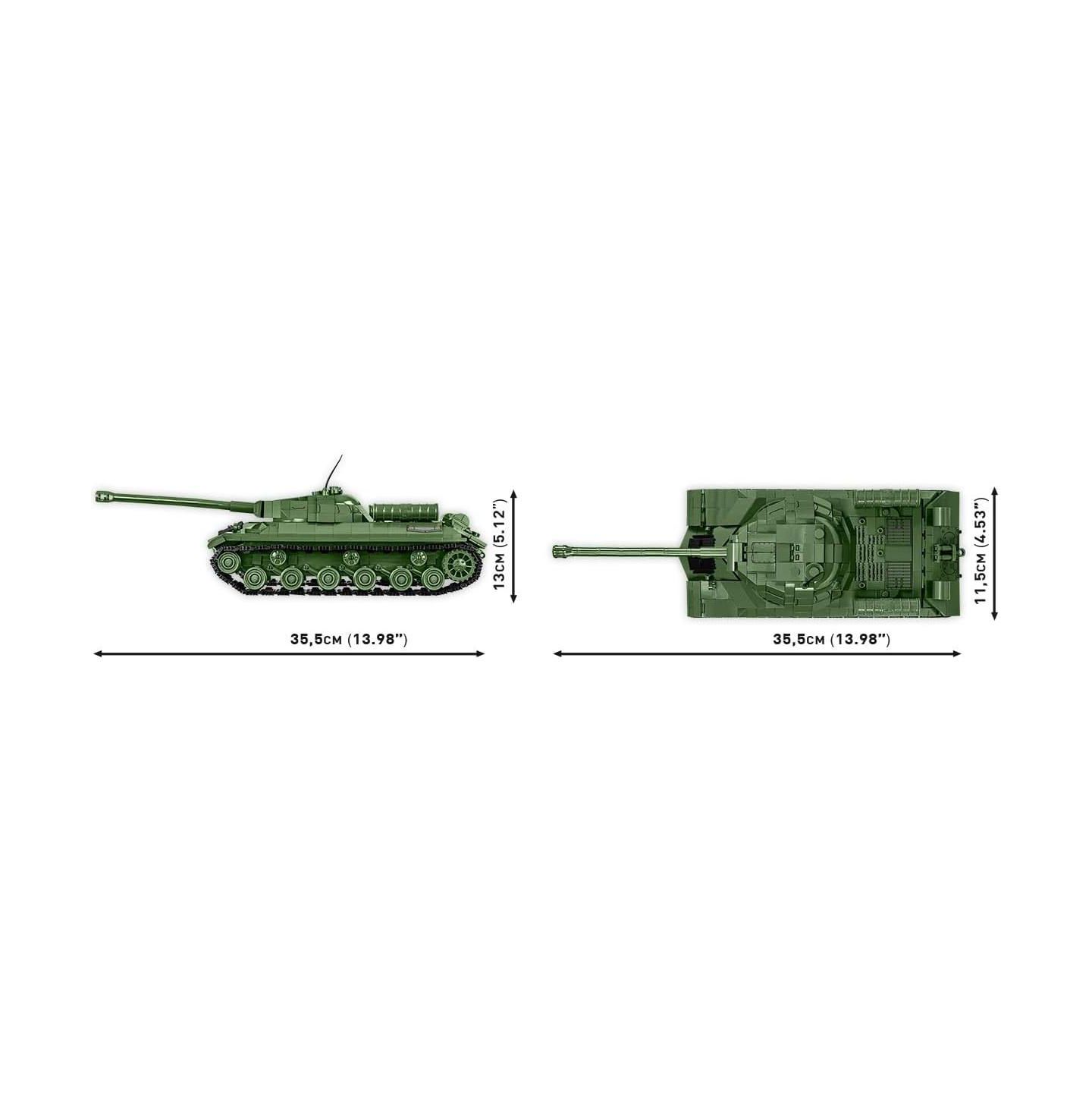 Детский конструктор COBI Historical Collection Wwii IS-3 Soviet Heavy Tank 1170-Piece Building Set, Ages 9+ — фото 4