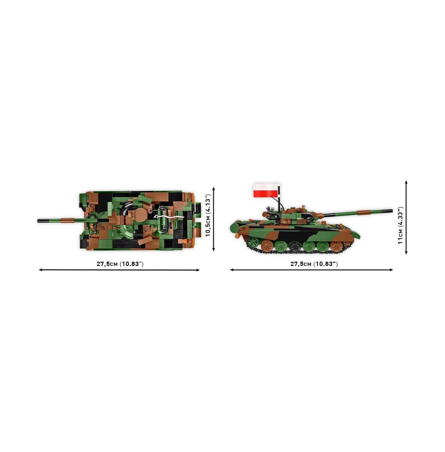 Детский конструктор COBI Armed Forces T-72 M1R Movable Rotating Turret 724-Piece Building Set, Ages 9+ — фото 4