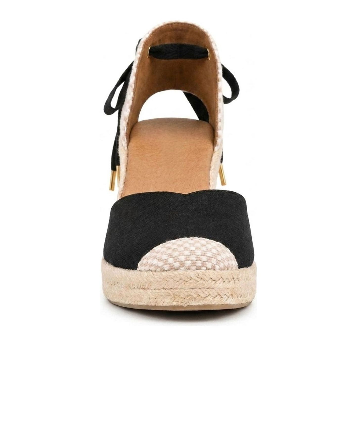 Женские сандалии Menina Step Jimena Mid Laces Espadrille Sandal, цвет: Чёрный — фото 5