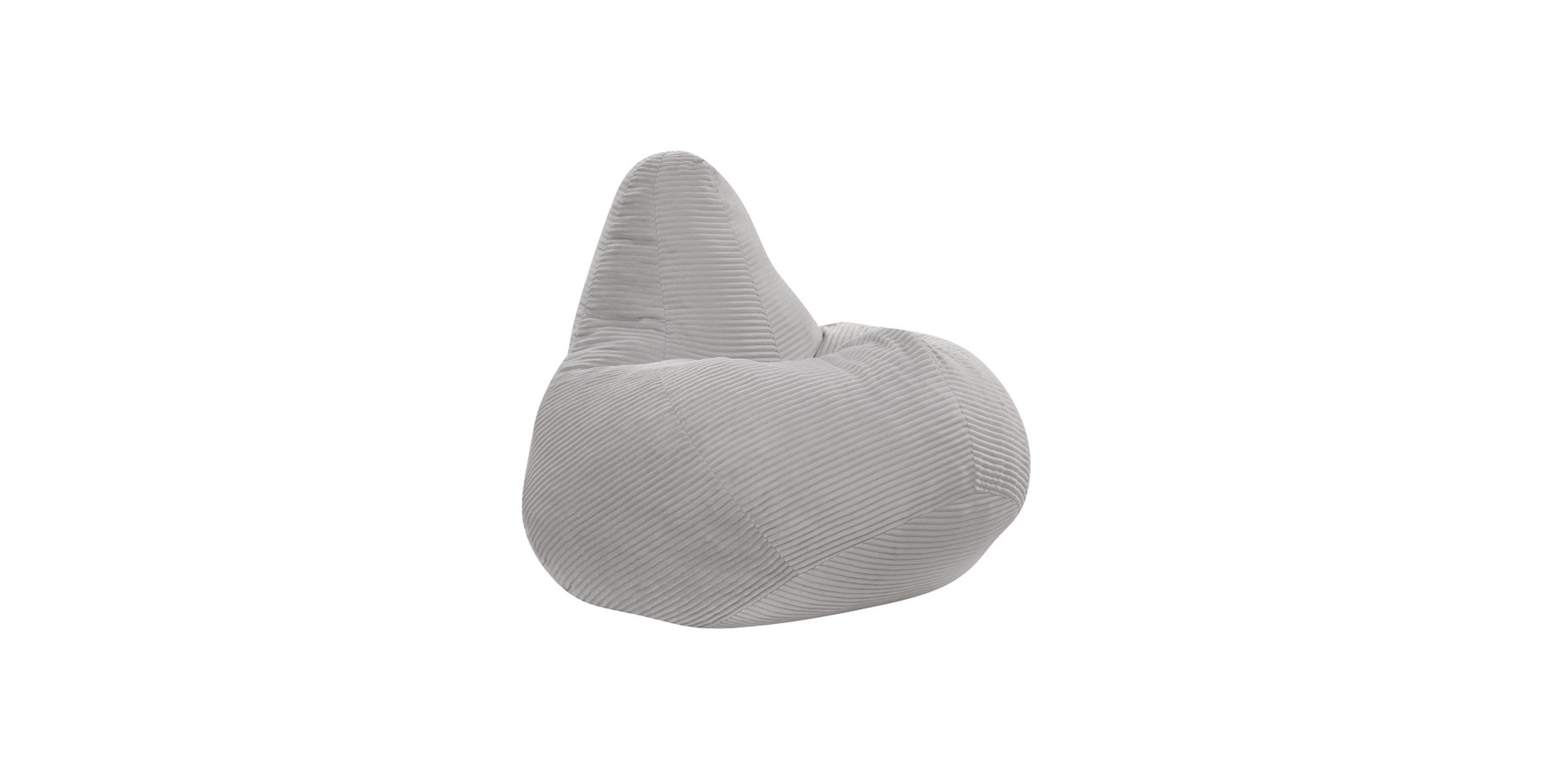 Gouun Corduroy Bean Bag Lounge Chair with Overstuffed Backrest