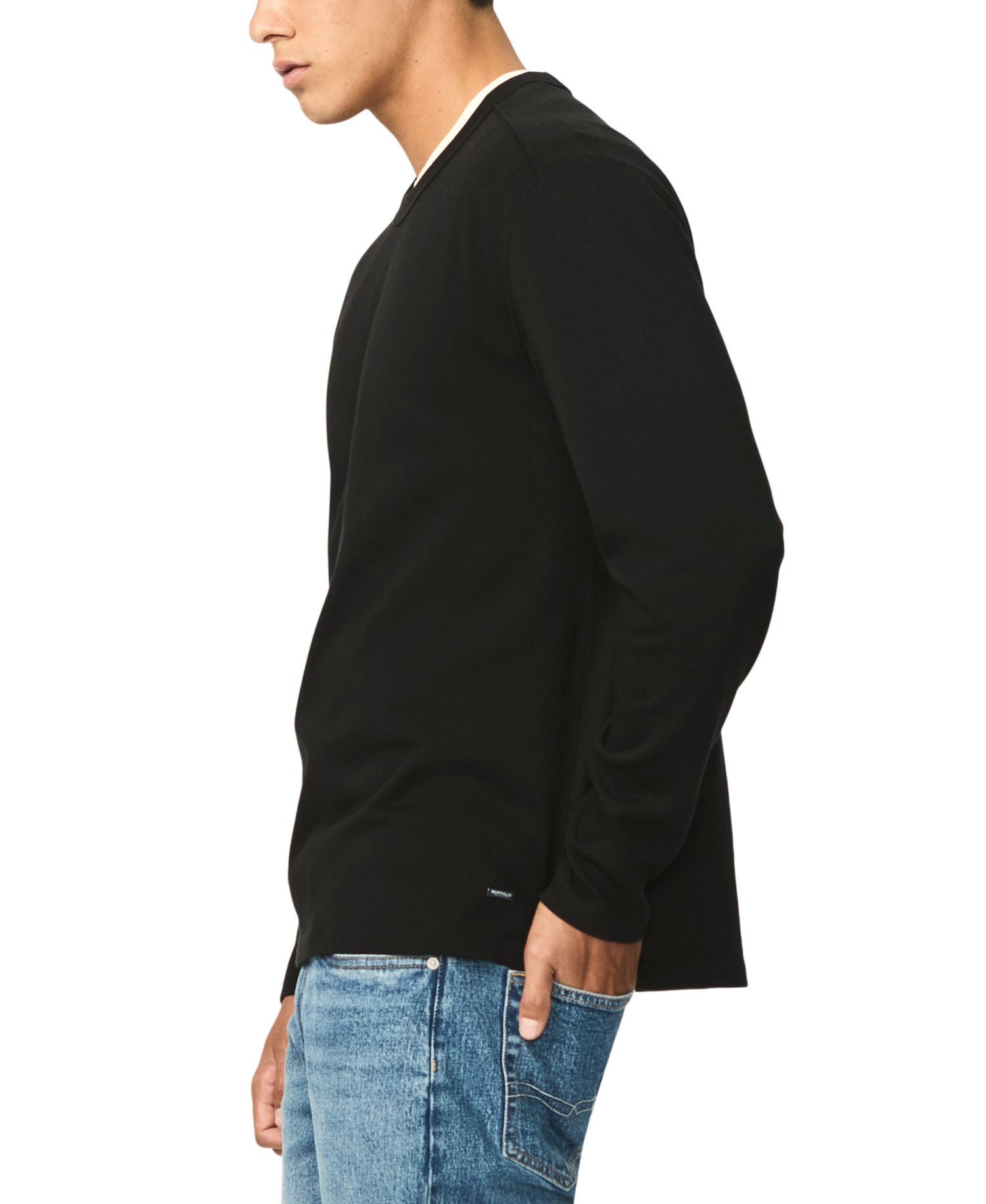 Men's Kitchell Long-Sleeve Crewneck Heavyweight Cotton T-Shirt