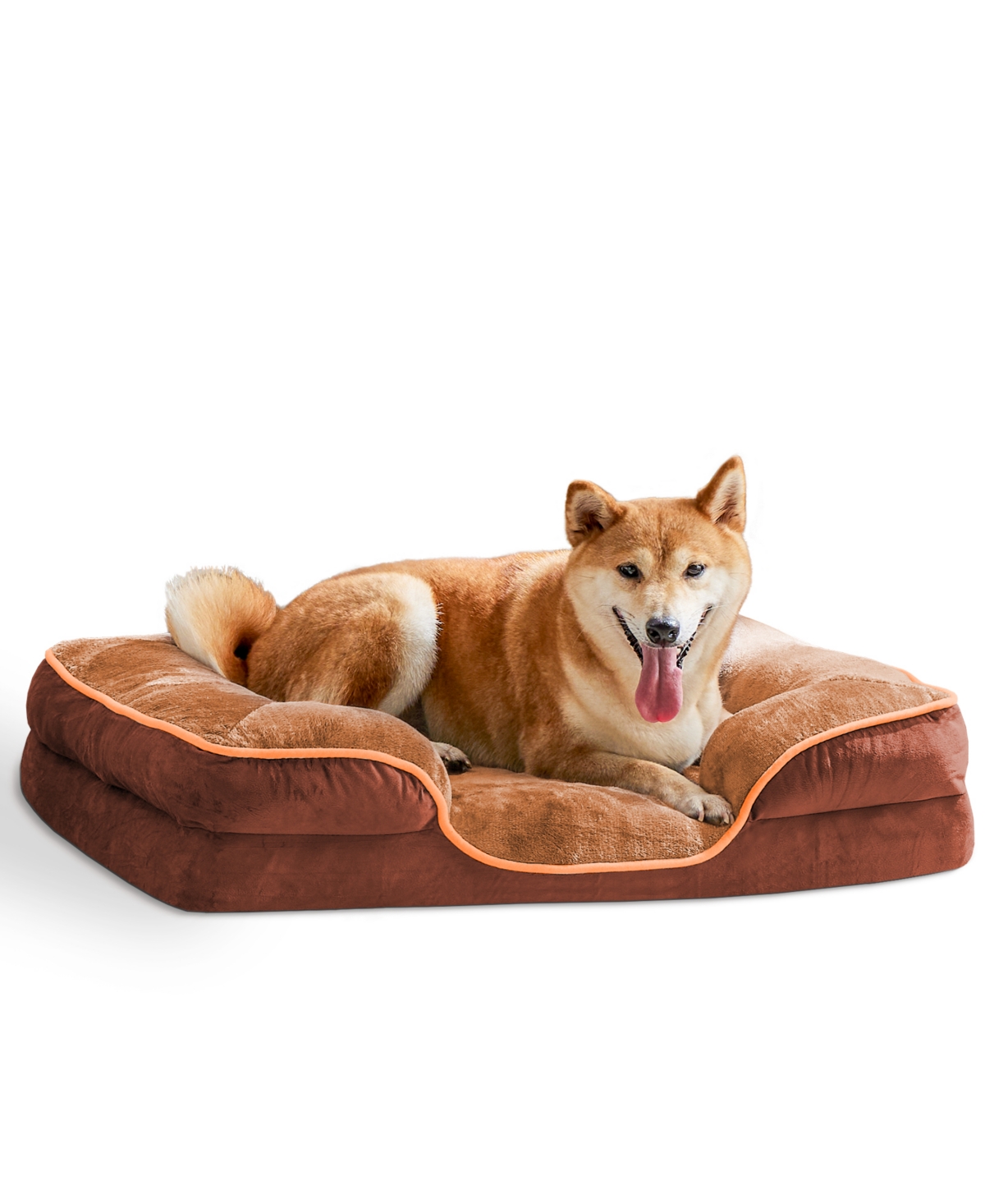 Zeny Memory Foam Pet Bed for Small Dogs and Cats with Washable Removable Cover Non-Slip Base Waterproof Liner