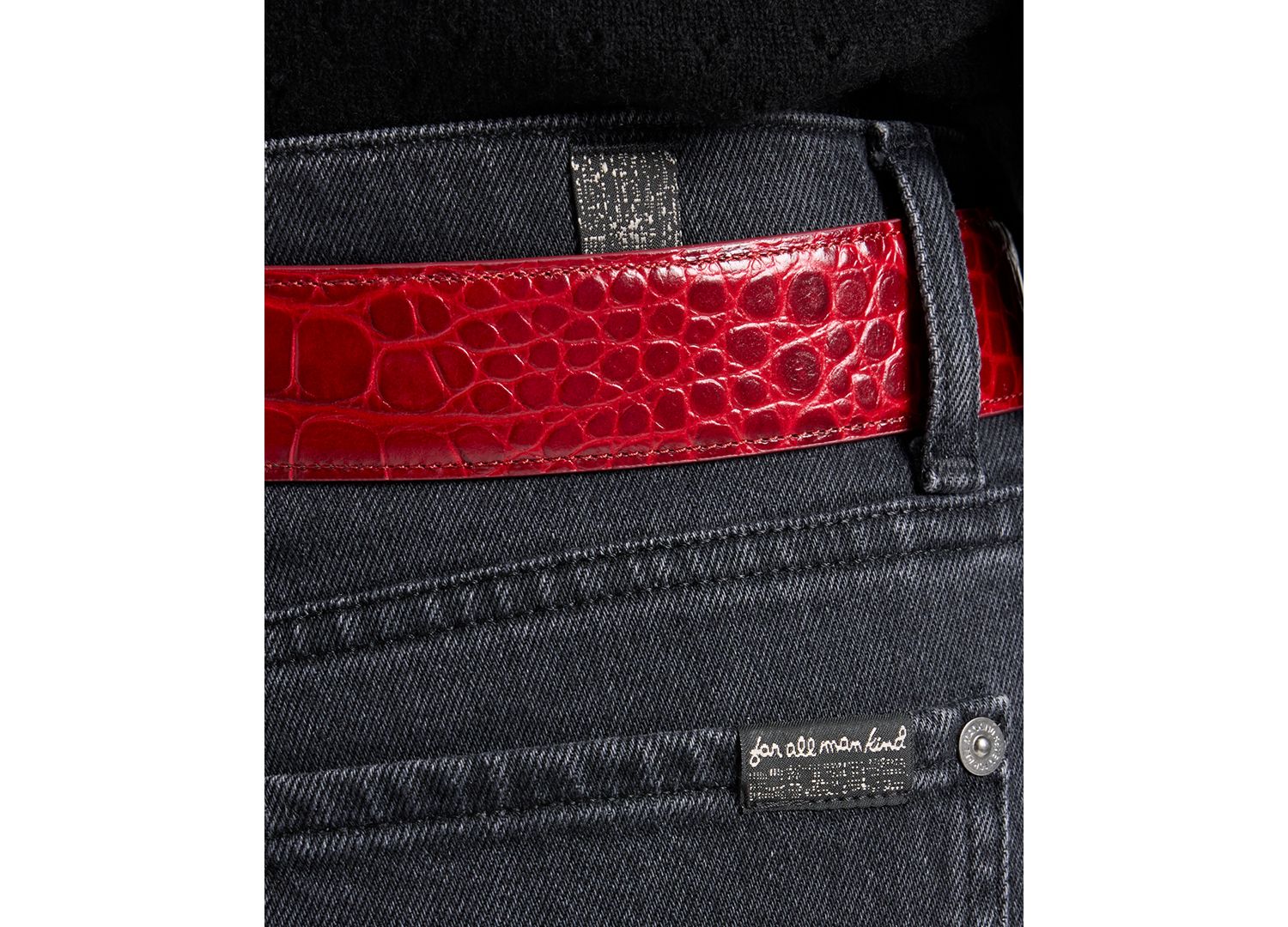 Women's Lotta High-Waisted Wide-Leg Studded Jeans