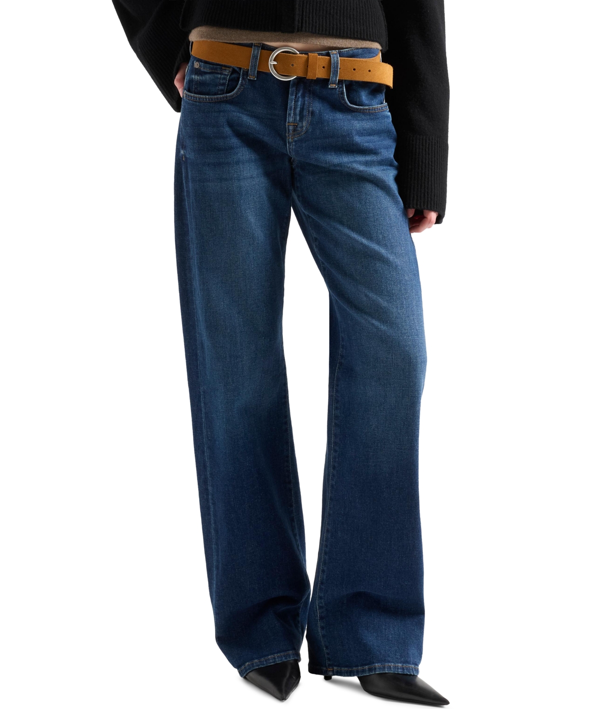 7 For All Mankind Women's Low Rise Denim Jeans