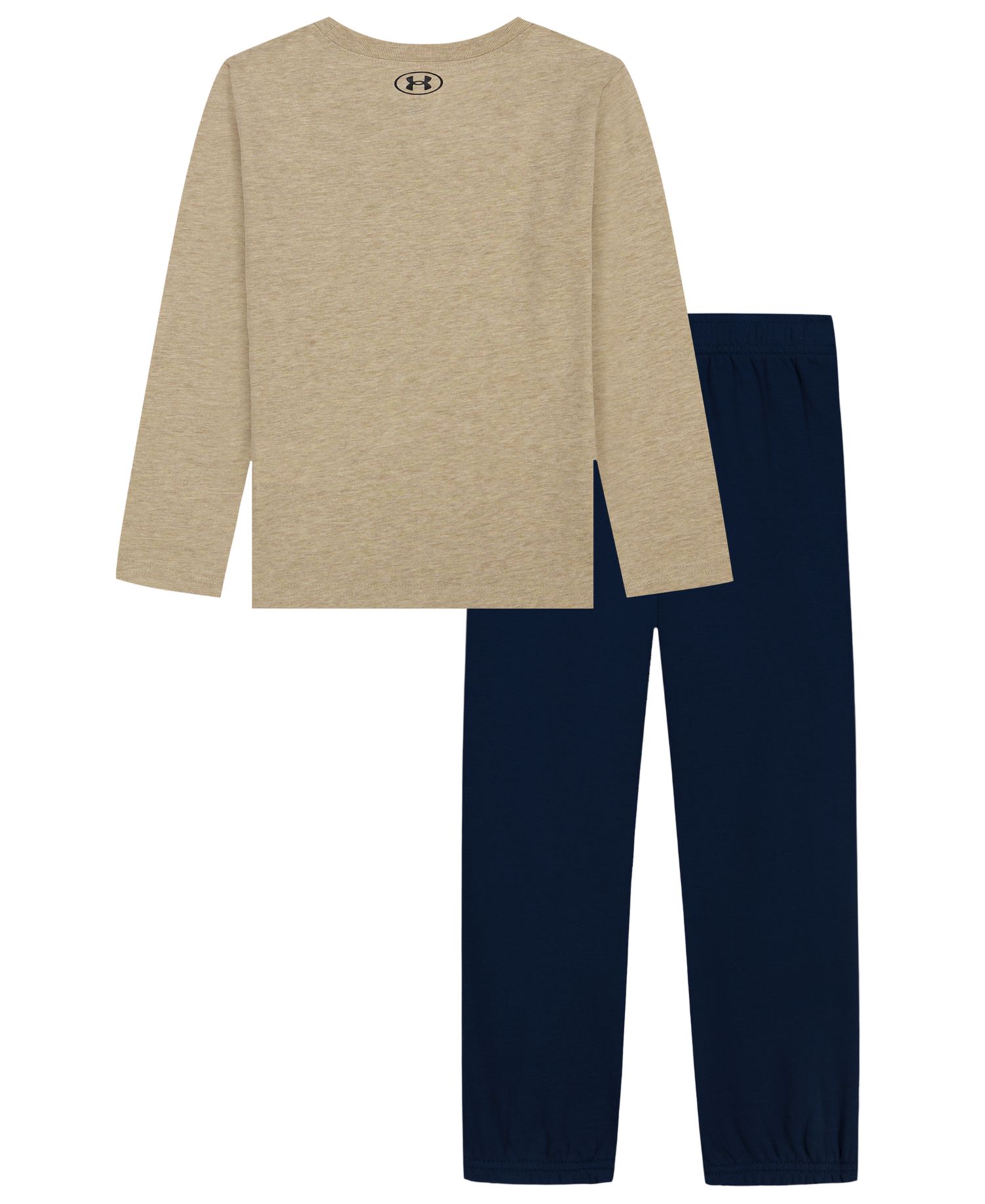 Boys' 2T-7 Long-Sleeve Crewneck Cotton-Blend T-Shirt and Pants, 2-Piece Set
