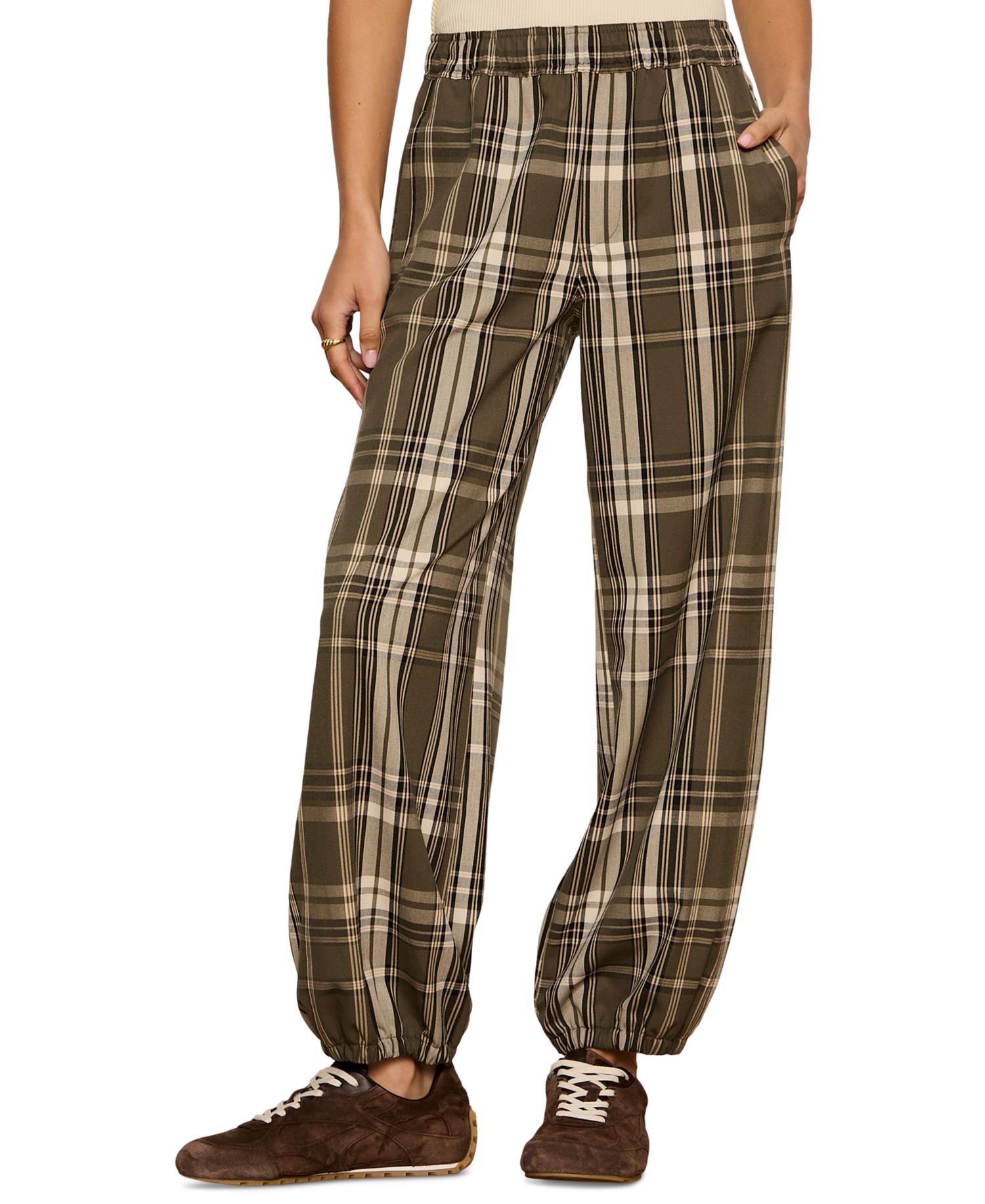 Petite Micro Balloon Wide-Leg Pants