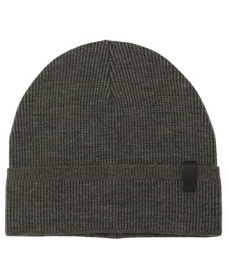 Men's Birdseye Knit Fold-Over Cuff Beanie