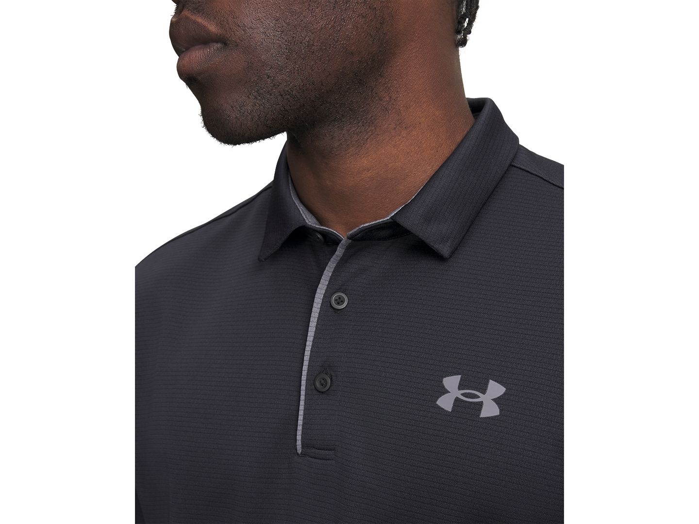 Мужское поло Under Armour Tech Short-Sleeve Polo Shirt, цвет: Чёрный — фото 2