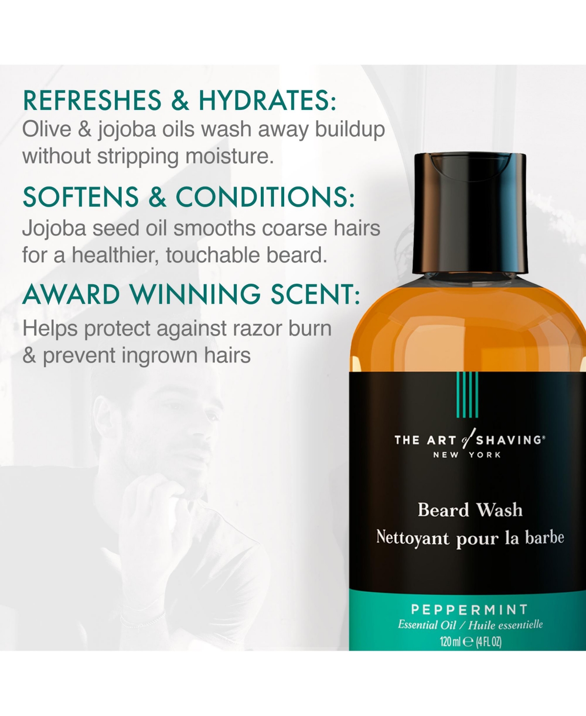 Art of Shaving Men's 3-Pc. Beard Grooming Set, 4 oz