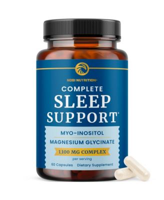 Myo Inositol and Magnesium Glycinate 1100mg Melatonin-Free Supplement 800mg Myo-Inositol and 300mg Magnesium 60 Capsules