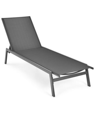 Patio Lounge Chair Chaise Recliner Back Adjustable Garden