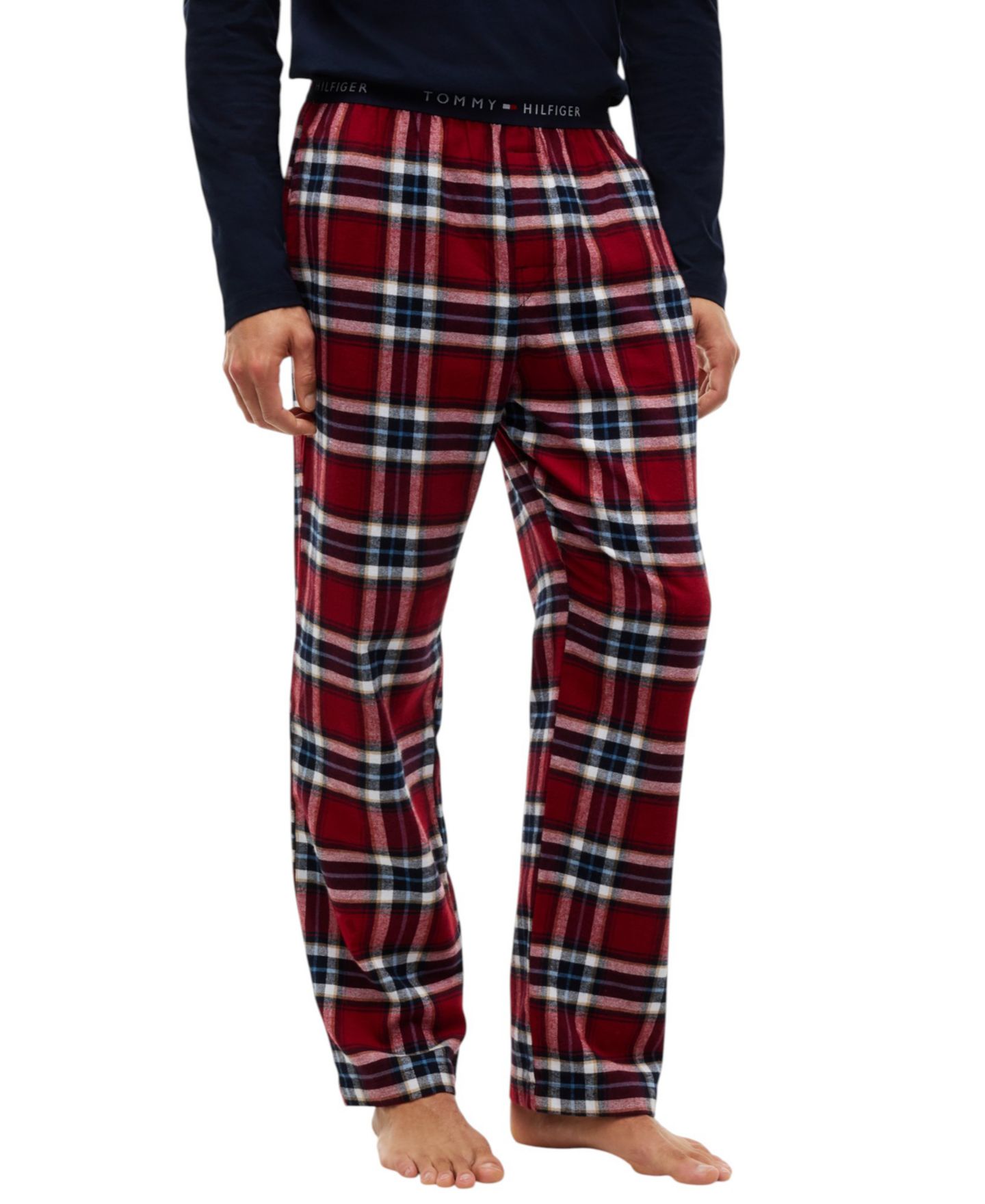 Пижамные брюки для мужчин, фланель — Tommy Hilfiger, цвет: Красный — фото 1