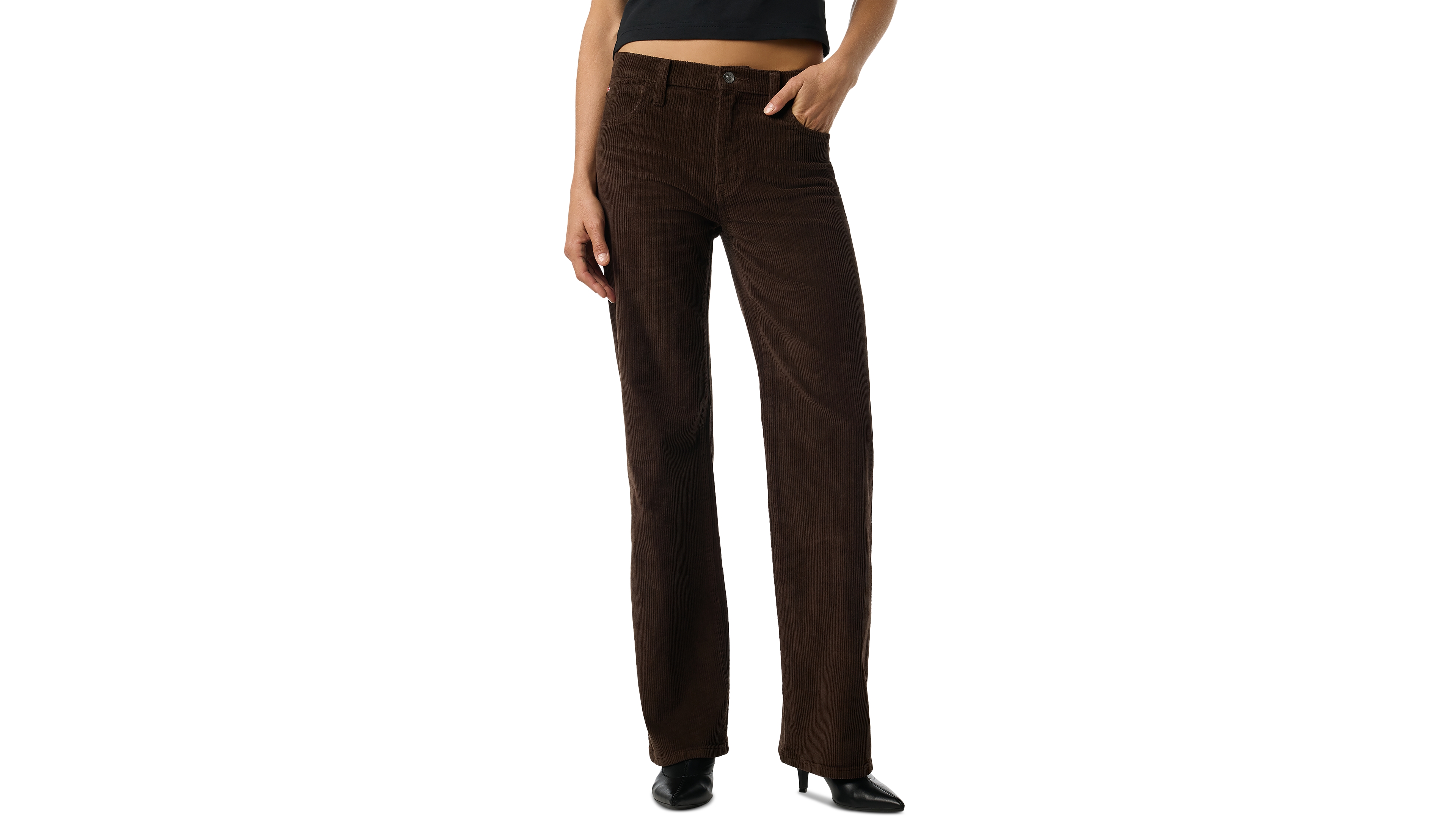 Hudson Jeans Women's Rosalie High-Rise Wide-Leg Corduroy