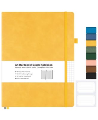 Dotted Journal Hardcover Lay Flat Notebook Thick Paper Smooth Writing For Work School