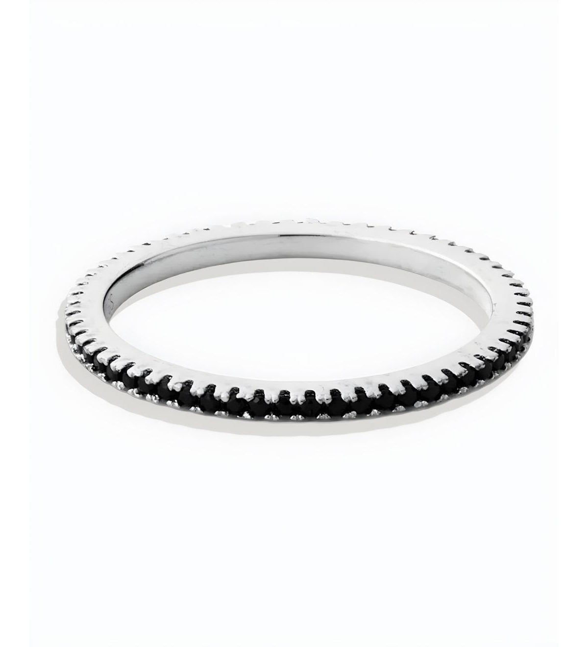 Mint & Lily Women's Cubic Zirconia Eternity Ring - 925 sterling silver