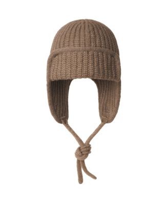 Ribbed-Knit Trapper Hat