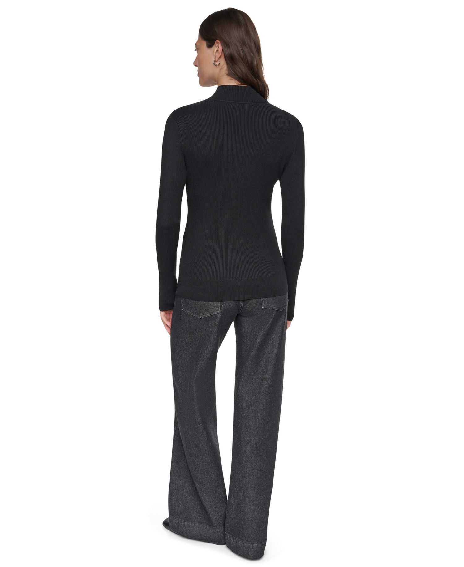 Women's Quarter-Zip Mock Neck Sweater