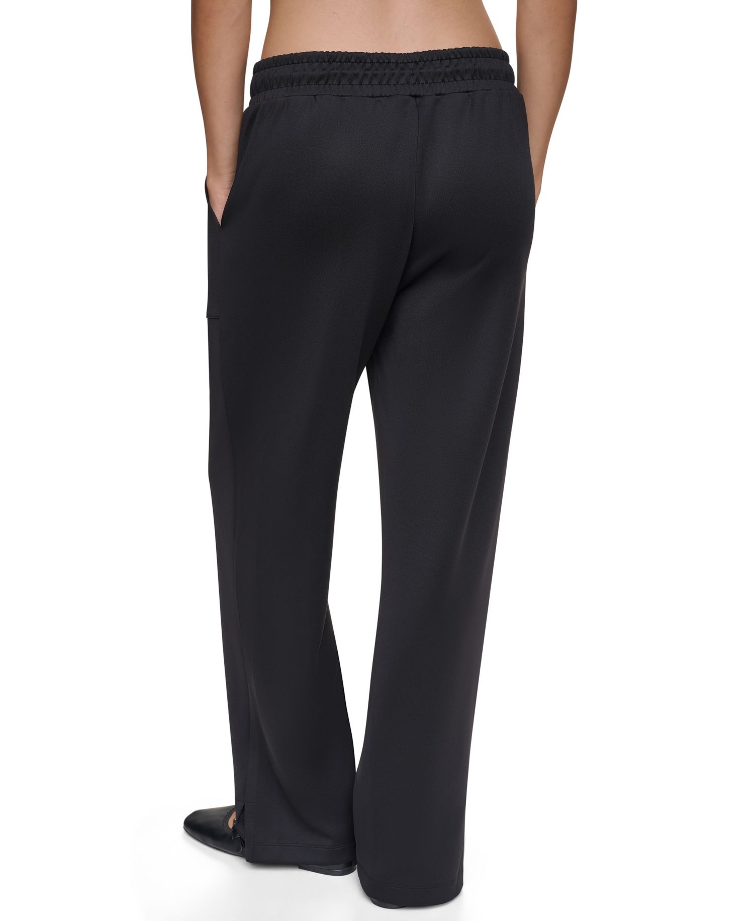 Women's Pins & Patches Wide-Leg Knit Drawstring Pants