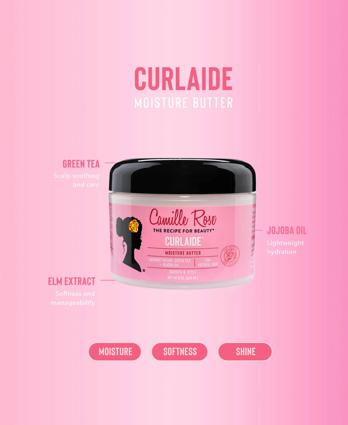 Camille Rose Curlaide Moisture Butter, 8 oz.