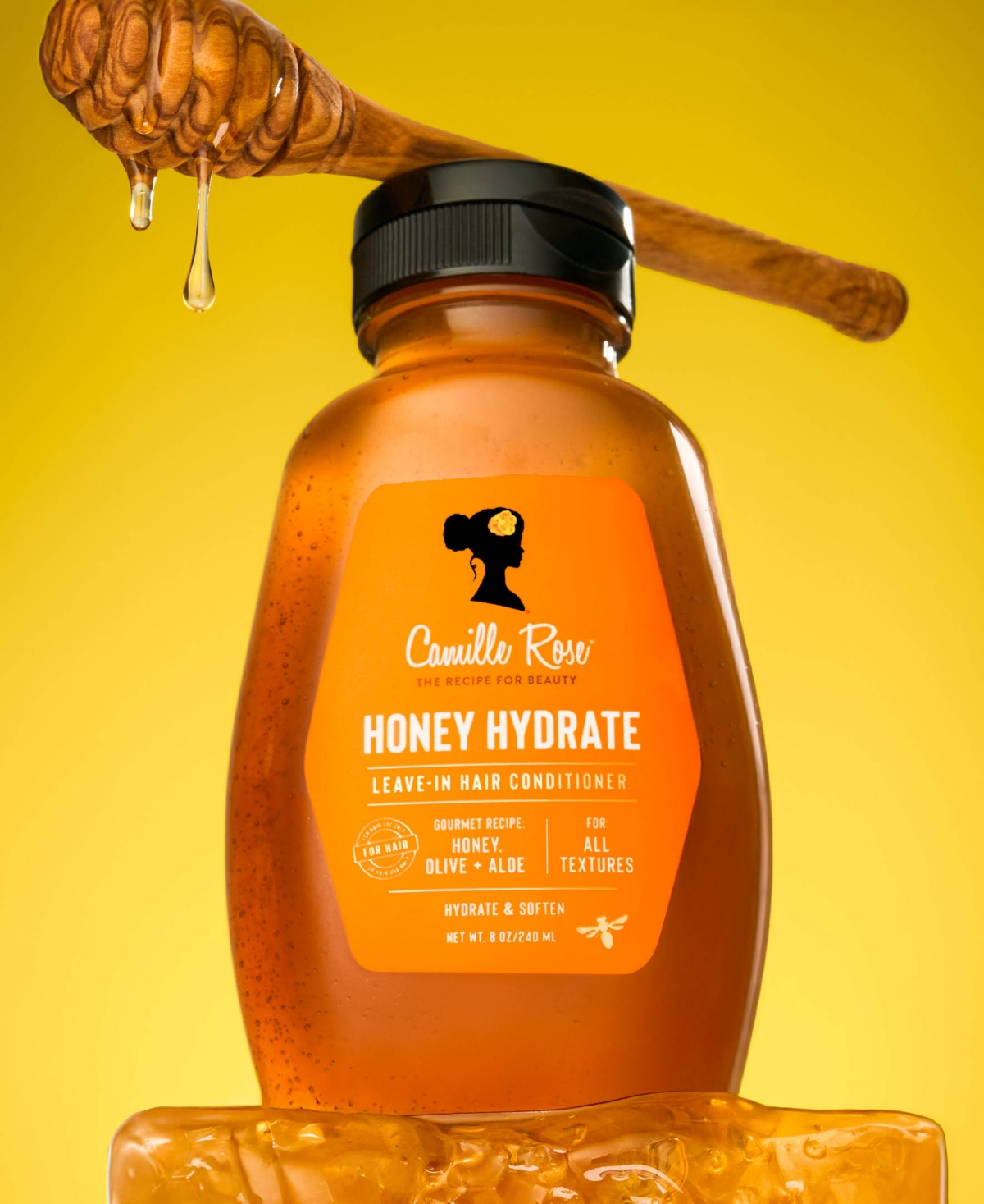 Camille Rose Honey Hydrate Leave-In Conditioner, 9 oz.