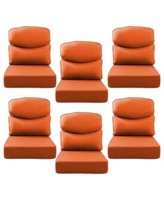 Luxury Smile 24x22x6 Outdoor Cushions, Water Resistant Olefin Deep Seat Cushion for Patio Wicker Chair Sofa