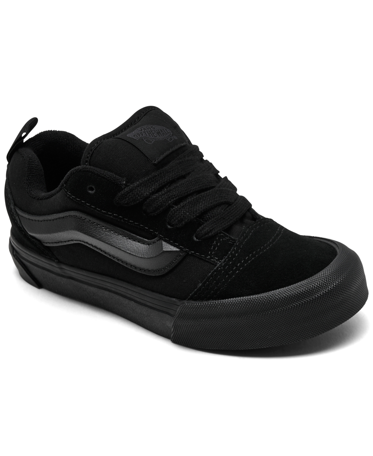 Vans Little Boys' and Girls' Knu Skool Low-Top 3D Sidestripe Sneakers from Finish Line, Created for Macy's