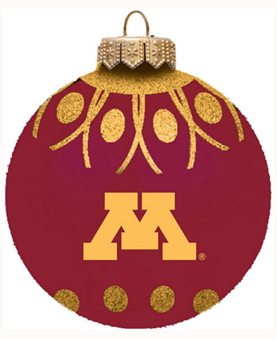 Memory Company Minnesota Golden Gophers Glitter Ball Ornament