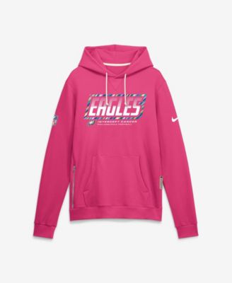 Men's Pink Philadelphia Eagles 2026 NFL Cruical Catch Sideline Dri-Fit Pullover Hoodie
